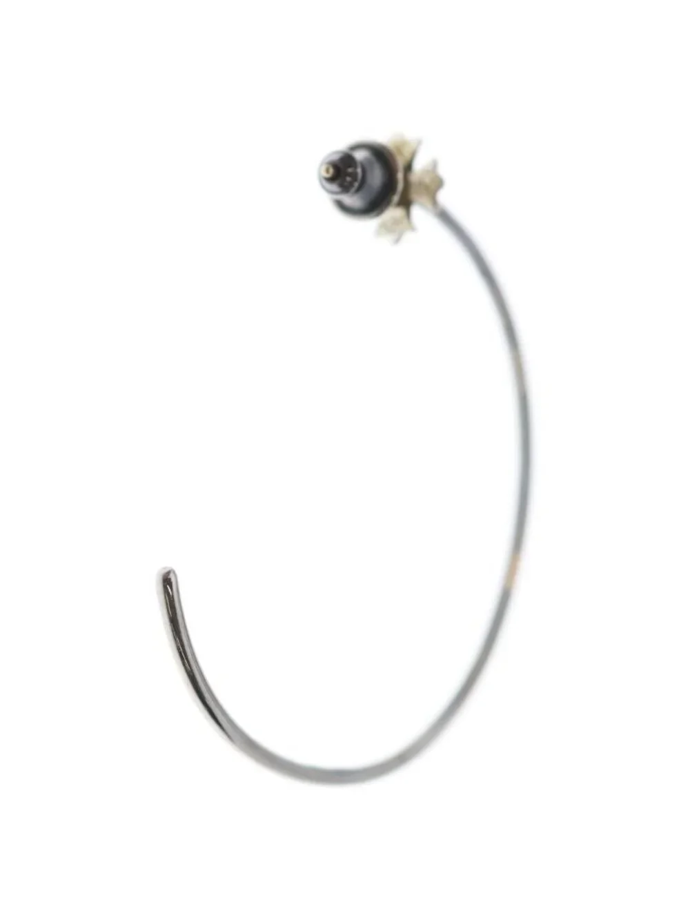 Chrome Hearts Hoop CH Pls CH Plus Earrings Silver